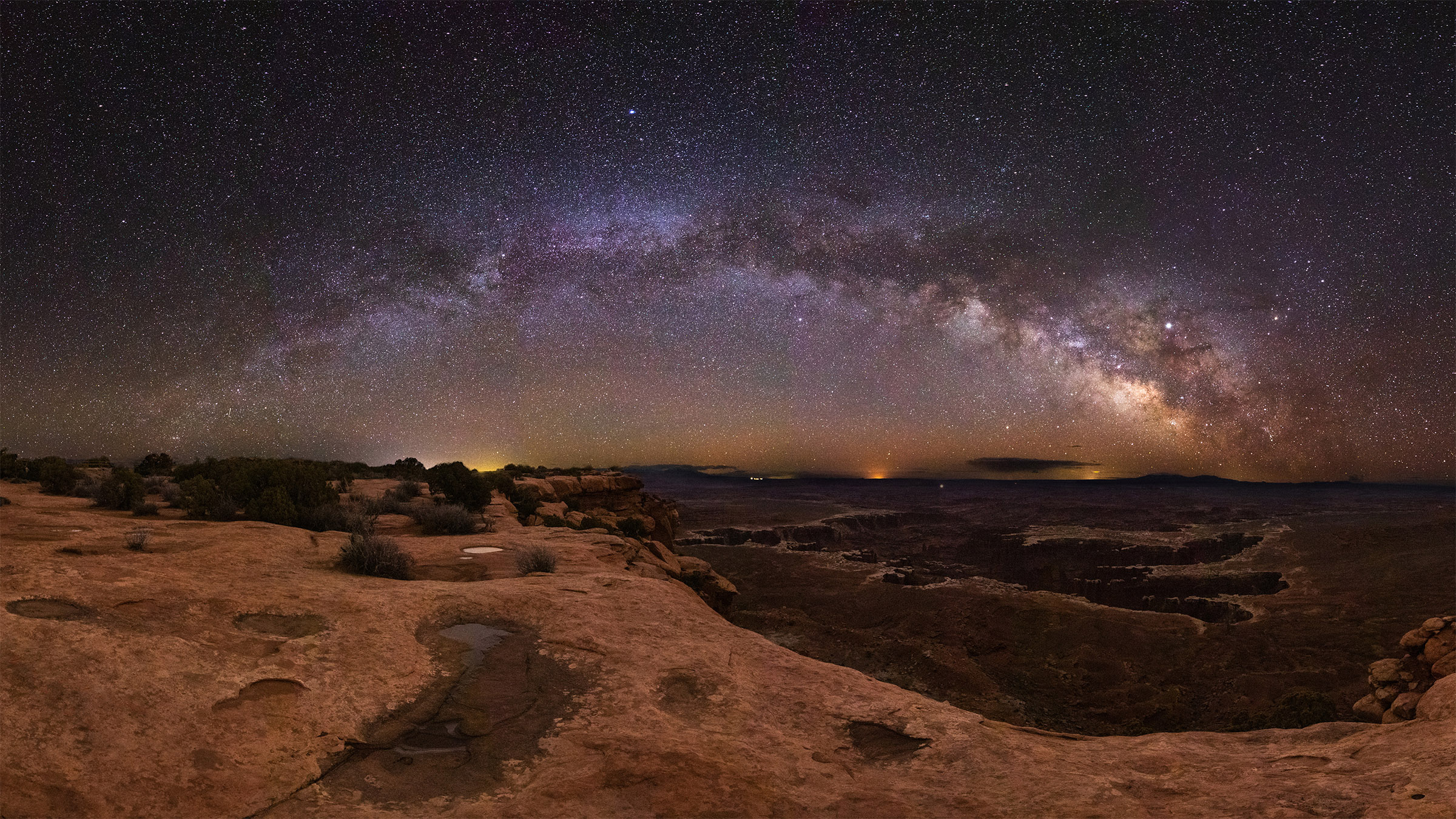 Island in the Sky Milky Way photograph