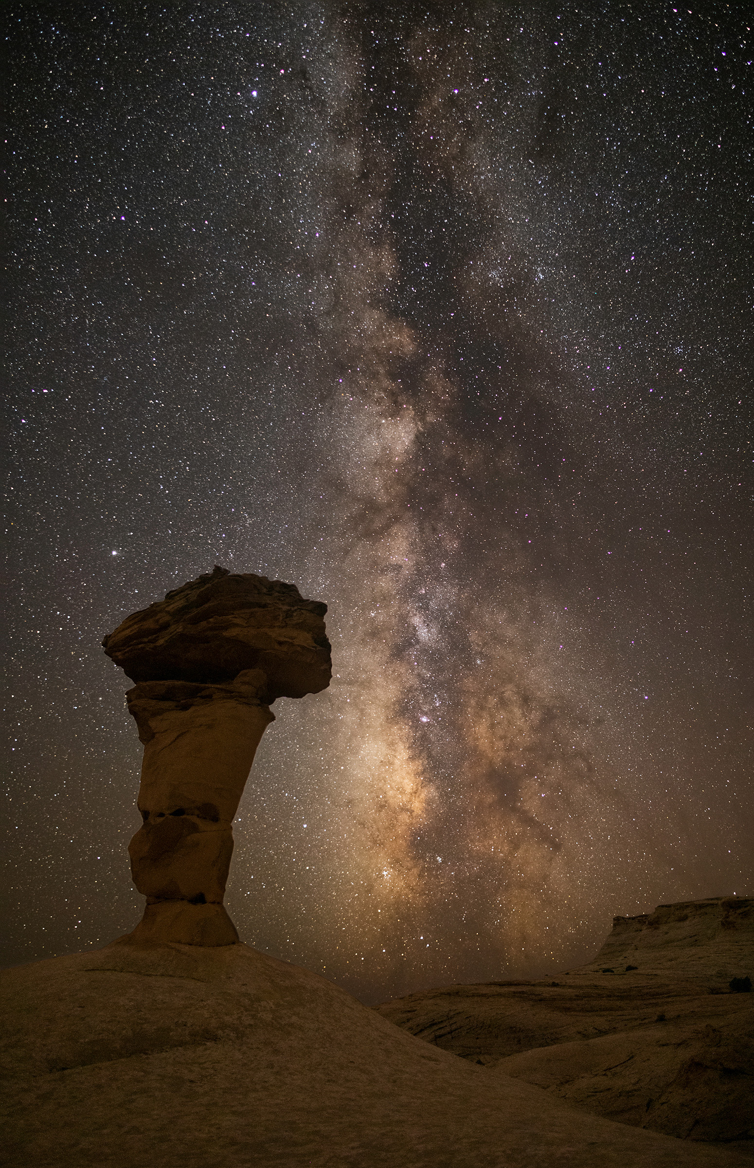 Secret Spire Milky Way photograph